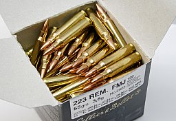 100 Schuss SuB S&B Sellier&Bellot .223 Rem. 55gr 3,6g Vollmantel Munition Patronen FMJ 5,56 AR15 ...