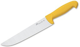 1x Kochmesser Fleischermesser Fleischmesser 410 22 GELB DUE CIGNI 22cm Klinge NITRO-B Chirurgenstahl