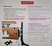 016153 ANSCHÜTZ, Kappensperre für Schaftkappenausleger, NEU