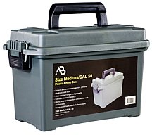 Munitionskiste Gr. 2 abschliessbar 35 x 18 x 22cm schlagfester Kunststoff Oliv –Transportbox Ammo
