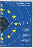 Schießbuch | Schiessbuch für Sportschützen mit PVC Schutzhülle - Motiv Europäische Union