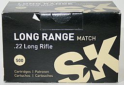 500 Schuss SK LONG RANGE MATCH .22 l.r. lfb | 2,59g 40gr > für Entfernungen 100m + PRC, Tactic.Rimf.