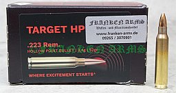 GECO Target HP .223 Rem. 52gr. 3,4g 50 Stück 2429344