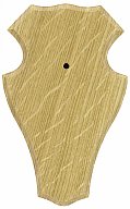 1 x Trophäenbrett EICHE 1 HELL HOLZ ! 19x12cm | Rehbock Trophäe Trohäenbrett Bockschild Geweih NEU