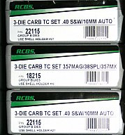 RCBS Matrizensatz Carbide TC 3-Die-Set Hartmetall Group B #18215 .357 Magnum .38 Special 357 38 NEU