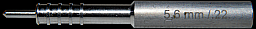 1 x BALLISTOL PATCH Adpater Alu #23294 5,5MM 1/8'' Innengewinde für Cal. 22 5,56mm Carbon Putzstock