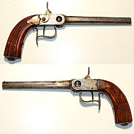 seltene Hinterlader-Perkussionspistole Herman