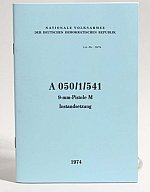 Handbuch NVA A 050/1/541 Makarov Instandsetzung