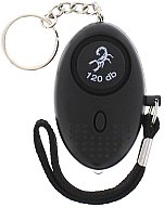 Scorpion Notfall Personen Alarm 120 db Schwarz mit LED Lampe + Batterie