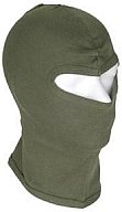 Sturmmaske / Balaclava / Sturmhaube - Oliv - 1 Loch - dünn - Baumwolle