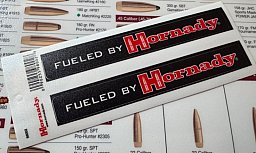 Sticker Hornady – Fueled BY Hornady – 2 Stück
