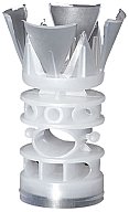 100 Stück GUALANDI PISTON-SKEET > Kunststoff Schrotbecher für Skeet Munition 12/70 24g Bleischrot 25