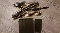 Dekomunition .308/7,62x51win auf Zerfallgurt SN, 100 Stück inc Box , MG3