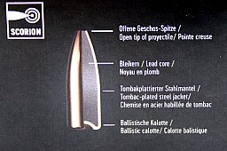 100 Stück NEUE RWS Geschosse MJ MATCH-JAGD SCORION .224 5,6mm 52gr 3,4g #2313343 Präzises Hohlspitz