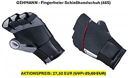 Aktionspreis | Gehmann Handschuh Fingerfrei (465) | Schießhandschuh | Neuware | Gr. L