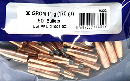 50 Stück PPU PrviPartizan Geschosse #B-323 | Cal.30/.308 - 170grs/11g GROM Deformation 100% Restgew
