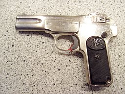 Pistole FN, Mod. 1900, vernickelt, Kal. 7,65 Br.