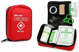 Mil-Tec First Aid Pack Midi Red #16025910 | Mobile Erste-Hilfe-Ausrüstung