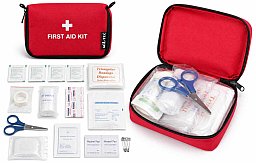 Mil-Tec First Aid Kit Small Rot #16026000 | Erste-Hilfe-Tasche kompakt