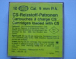 ** 10 Stk. CS-Reizstoff-Patronen - WADIE - 9 mm - P.A. **