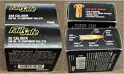 WINCHESTER FailSafe GESCHOSSE .30 / 180 gr. oder .338 / 230 gr. Typ FailSafe Lubalox