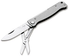 1 x BÖKER Plus Taschenmesser EDC 01BO857 ATLAS MULTI SW Slipjoint 12C27 Stahl inkl. Schere nur 90g !
