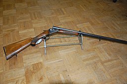 Doppelflinte El Faisan Spanien Kal 16/70 mit Buntgehärteter Basküle u. Flugwildmotiven