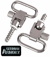 2X DIY Riemenbügelösen inkl. Riemenbügeln komplett Riemenbügelschrauben Edelstahl stainless look