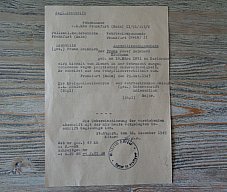 WH DOKUMENT/URKUNDE STUTTGART