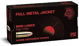 GECO 9 mm Luger FMJ 8,0g/124gr. 1000 Patronen