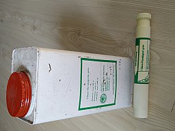 Handsignal 1-Stern grün + Dose, VEB Silberhütte, inert, Handsignal