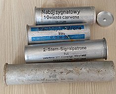Leuchtpatronen 26,5mm DDR seltene Varianten, Signalpistole SigPi, Leuchtpistole VEB Silberhütte