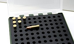100er Patronenbox, Munitionsbox von Megaline mit Scharnier Kleinkaliber .22 l.r. lfb l.f.b. | NEU !