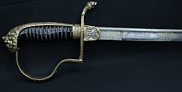 Offizierssäbel Löwenkopf Sachsen Artillerie 1. Feldartillerie Rgt Nr. 12 Eisenhauer mit Scheide FAR