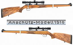 ANSCHÜTZ Stutzen Modell 1518 ST Kal .22 Win. Mag. mit ZF 4x32 Abs. 1