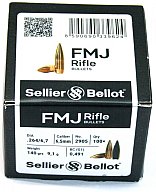 100 Stück S&B | Sellier&Bellot Geschosse #2905 | .264 / 6,5mm - 140grs / 9,1g - FMJ BT - Vollmantel