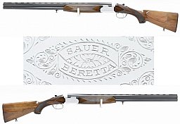 SAUER - BERETTA Bockflinte Modell S 56 E im Kaliber 12/70 mit Einabzug, Ejektor und 1/2 - 1/1 Choke