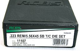 RCBS Langwaffenmatrizensatz Full Length Rifle AR15 2-Die-Set #11107 .223 Rem 5,56x45 SB SmallBase TC