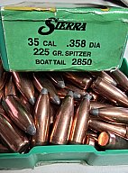 50 St. Sierra .358 - 225gr. Spitzer BT Geschosse