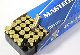 50 Schuss MAGTECH Patronen .44 MAGNUM SJSP 240gr 15,55g Munition Revolver SJSP FLAT Teilmantel Blei