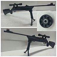 Hämmerli 850 Magnum __ Luftgewehr __ Kal.4,5mm __ MEHRLADER Karabiner + Magazin + 2.Bein + ZF
