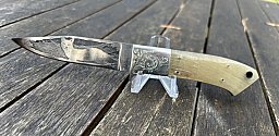 Custom Knife Leon Pittman USA 1977 graviert