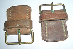Seltenes Zubehörteil für den m94 Schwedenmauser Lederschnalle für den Schaft aus altem Lager Bestand