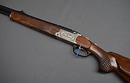 Bockdoppelbüchs Sauer 97 Luxus mit Gravur 9,3x74R Handspanner