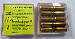 CS-Gaspatronen Kal.8mm(600 Bar)vom Qualitätshersteller Wadie
