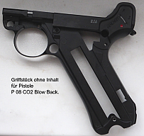 Griffstück P 08 CO2 Blow Back Pistole