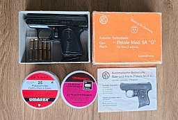 HS Pistole Mod. 5A "G" Kal. 8mm Schreckschusspistole inklusive Munition + OVP