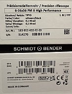 Schmidt und Bender 6-36x56 PMII High Performance schwarz MRAD Art. 163-911-432-F2-E9