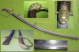 Seltener Bergmannssäbel Säbel um 1820 aus adligem Besitz