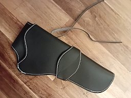 Westernholster Lederholster schwarz für Revolver bis 8" Lauflänge